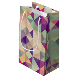 Petit Sac Cadeau Modèle géométrique de hippies vintages