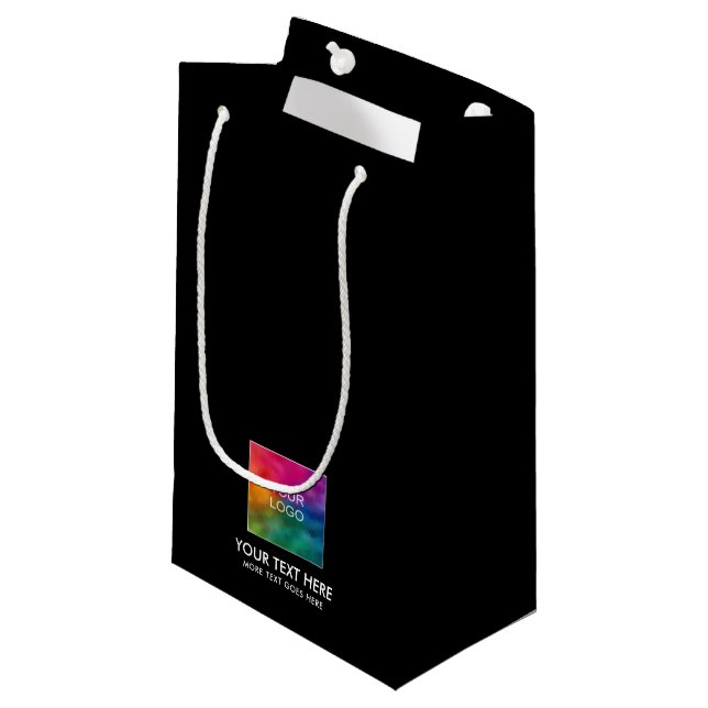 Petit Sac Cadeau Modèle personnalisé promotionnel Votre texte Logo  (Devant Angle)