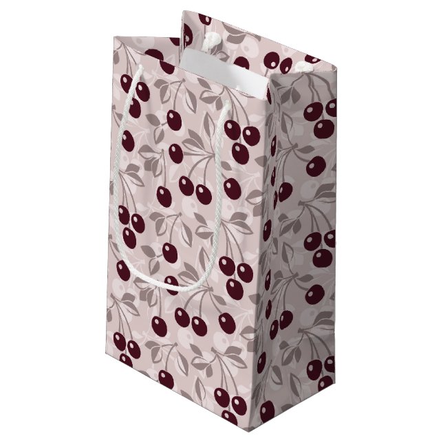 Petit Sac Cadeau Modelez avec les cerises 2 (Dos Angle)