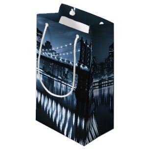 Petit Sac Cadeau Monochrome New York Skyline