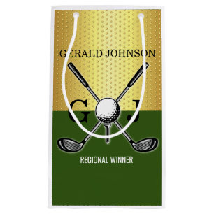 Petit Sac Cadeau Monogramme de golf élégant personnalisé minimalist