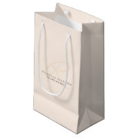 Monogramme minimaliste épicé rose Whisper