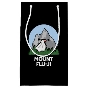 Petit Sac Cadeau Monte Flu-ji Funny Mountain Pun Dark BG