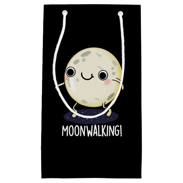 Petit Sac Cadeau Moon Walking Funny Dance Pun Dark BG (Devant)