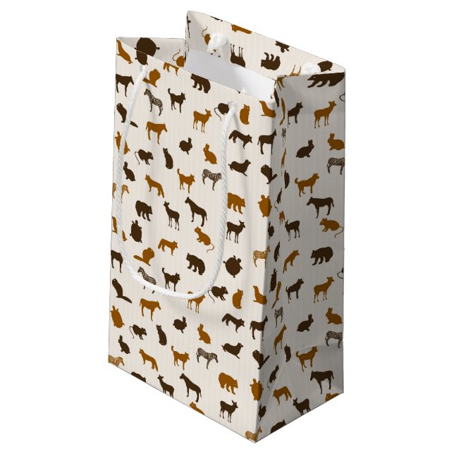 Petit Sac Cadeau Motif animal 1 (Dos Angle)
