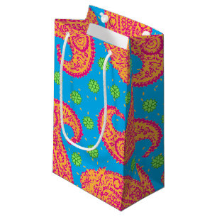 Petit Sac Cadeau Motif coloré Paisley