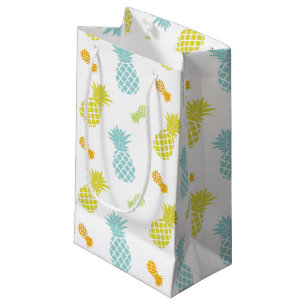 Petit Sac Cadeau Motif d'ananas d'arc-en-ciel