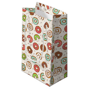 Petit Sac Cadeau Motif de beignet rétro Style mignon et coloré