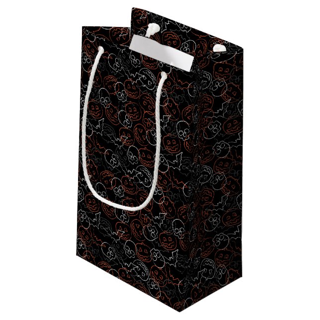Petit Sac Cadeau Motif de Halloween (Dos Angle)