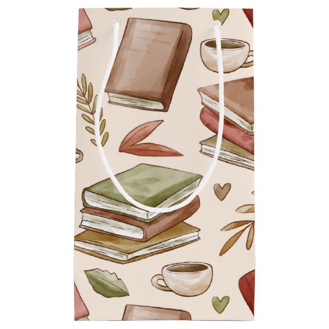 Petit Sac Cadeau Motif de livre (Devant)