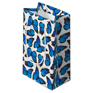 Petit Sac Cadeau Motif de papillon bleu de monarque