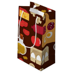 Petit Sac Cadeau Motif de pizza