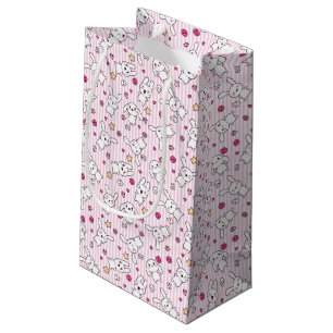 Petit Sac Cadeau motif de rayures de kawaii