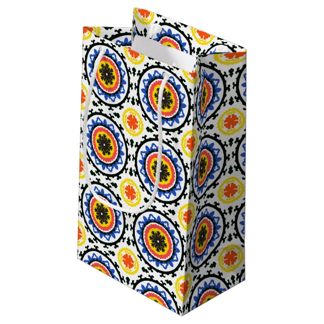 Petit Sac Cadeau Motif de Suzani (Dos Angle)