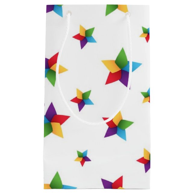 Petit Sac Cadeau Motif d'étoiles (Devant)