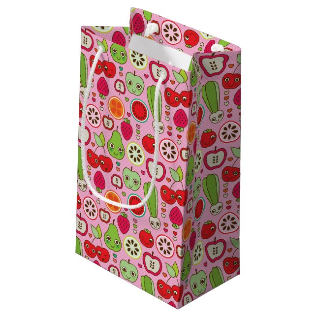 Petit Sac Cadeau motif d'illustration de cuisine de fruit (Dos Angle)