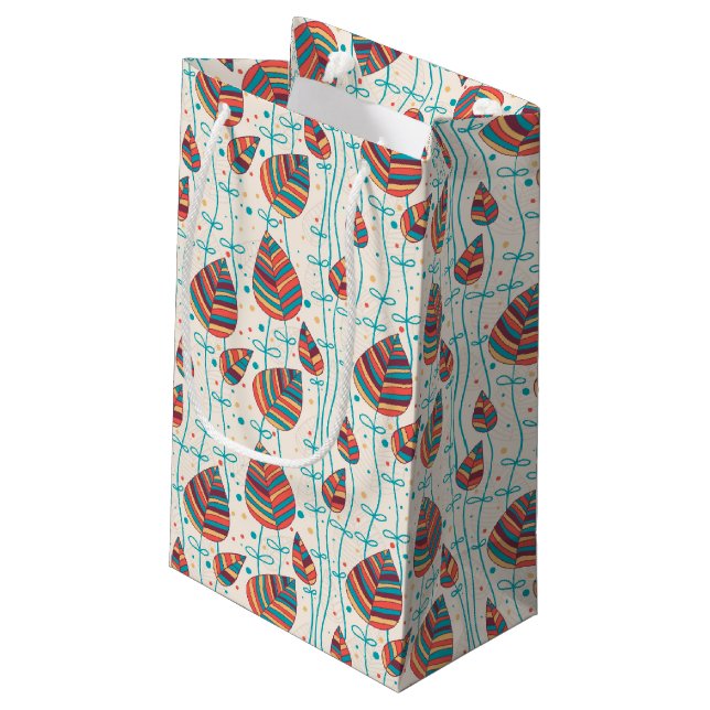 Petit Sac Cadeau Motif floral 5 2 (Dos Angle)