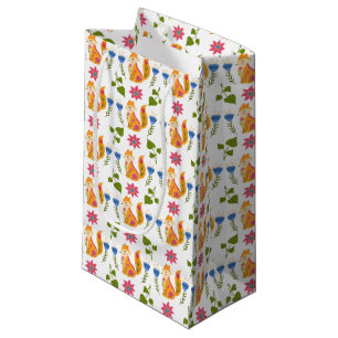 Petit Sac Cadeau Motif floral rusé assez en pastel
