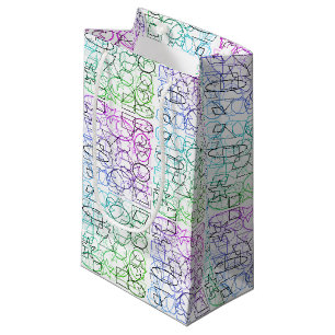Petit Sac Cadeau Motif géométrique abstrait   Carrelé et filtré  