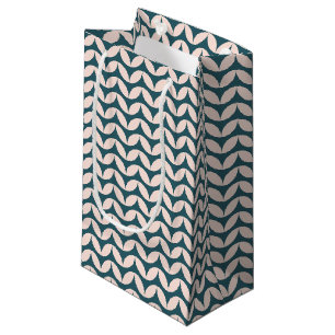 Petit Sac Cadeau Motif géométrique moderne du milieu du siècle en b
