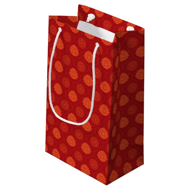 Petit Sac Cadeau Motif indien (Dos Angle)