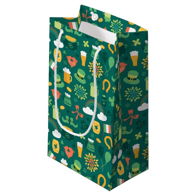 Petit Sac Cadeau Motif irlandais mignon d'icône (Devant Angle)