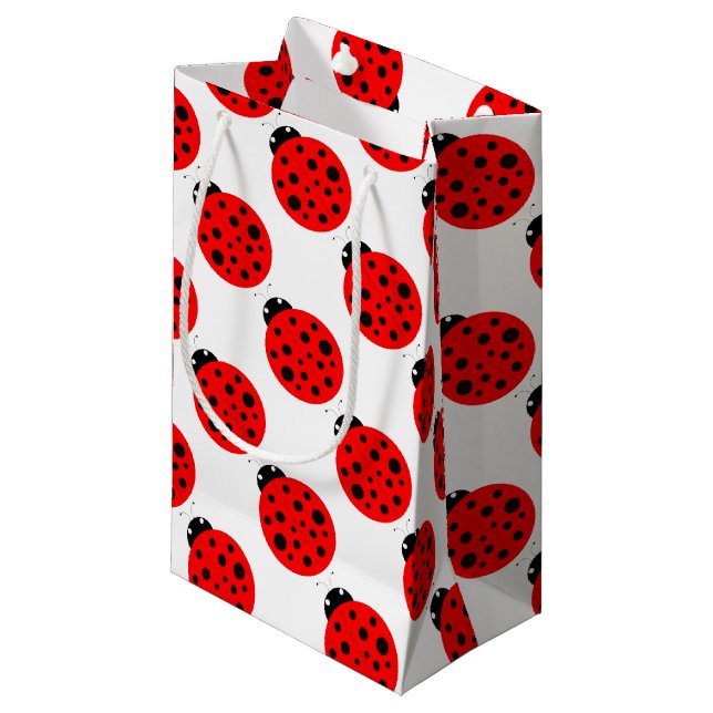 Petit Sac Cadeau Motif Ladybug (Devant Angle)