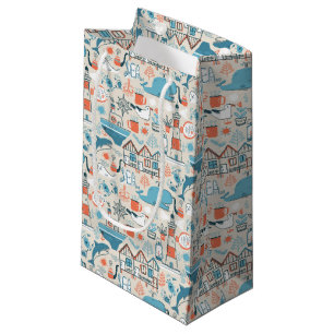 Petit Sac Cadeau Motif mignon de griffonnage de la Mer du Nord