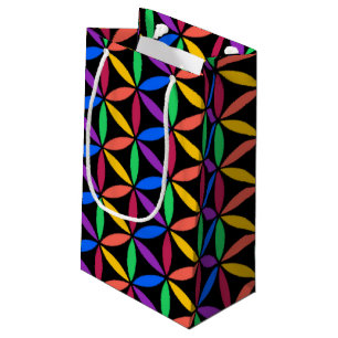 Petit Sac Cadeau Motif Rainbow Flower of Life