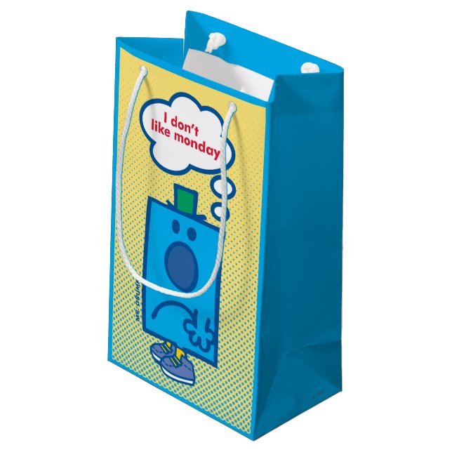 Petit Sac Cadeau Mr Grumpy | I Don't Like Mondays Thought Bubble (Dos Angle)