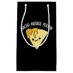 Petit Sac Cadeau Nacho Personne moyenne Funky Food Pun Dark BG