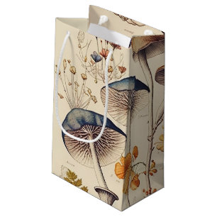 Petit Sac Cadeau Naturaliste de champignons vintages