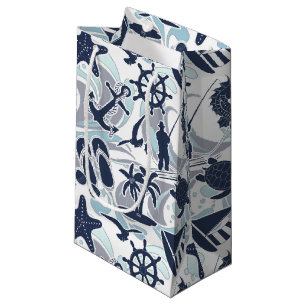 Petit Sac Cadeau Nautical Beach