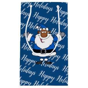 Petit Sac Cadeau Noël Hanoukka Kwanzaa de Père Noël