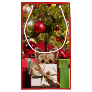 Petit Sac Cadeau Noël Yorkie