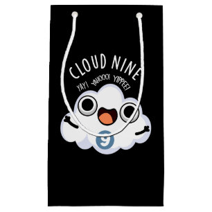 Petit Sac Cadeau Nuage Neuf Funny Météo Pun Dark BG