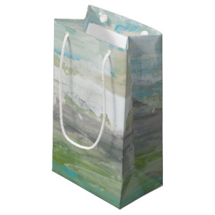 Petit Sac Cadeau Nuages Blancs Surplombant Un Beau Paysage