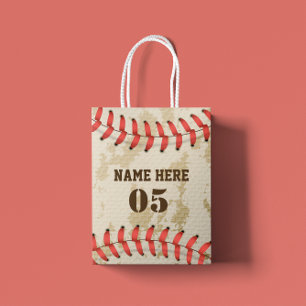 Petit Sac Cadeau Numéro de base-ball Vintage personnalisé Rétro