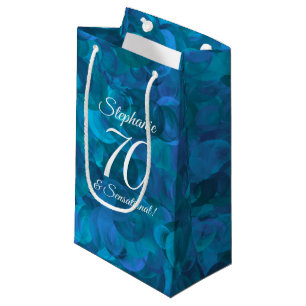 Petit Sac Cadeau Ocean Blue 70 et fête d'anniversaire sensationnell