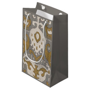 Petit Sac Cadeau Ochre Ikat II