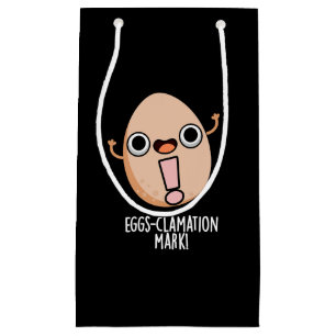 Petit Sac Cadeau OEufs Mark Funny Oeuf Pun Dark BG