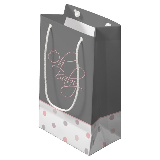 Petit Sac Cadeau Oh Baby Posh bébé cadeau pour fille (Devant Angle)