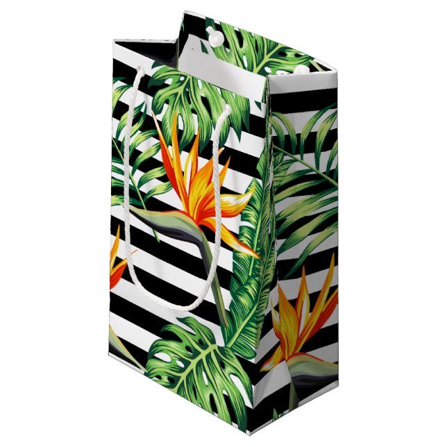 Petit Sac Cadeau Oiseau tropical du Paradis (Devant Angle)