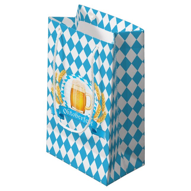 Petit Sac Cadeau Oktoberfest Frothy Beer Mug (Devant Angle)
