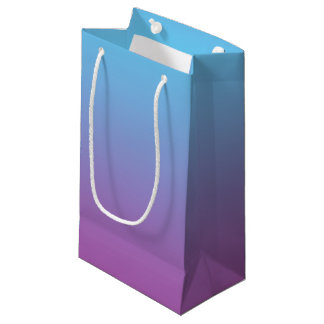 Petit Sac Cadeau Ombre bleu et pourpre