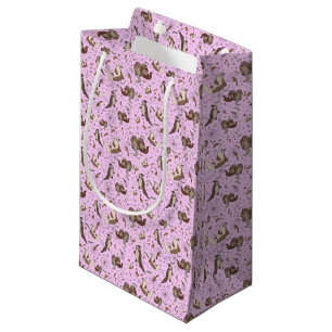 Petit Sac Cadeau Otter en rose