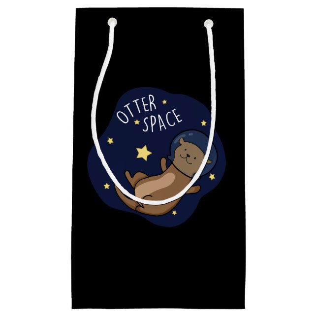 Petit Sac Cadeau Otter Space Funny Astronaut Otter Pun (Devant)