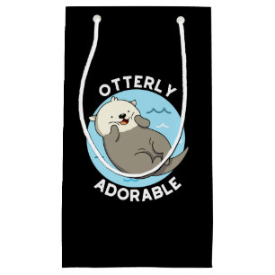 Petit Sac Cadeau Otterly Adorable Funny Otter Pun
