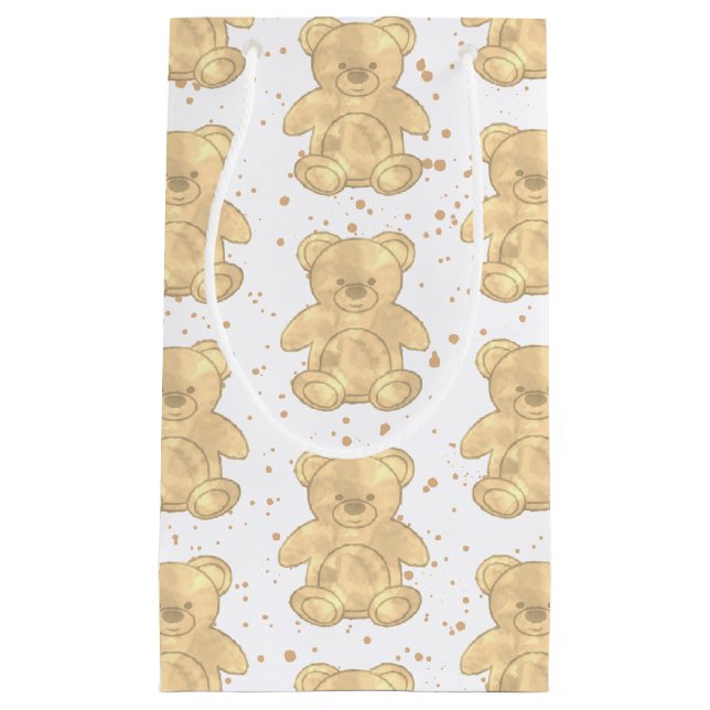 Petit Sac Cadeau Ours en peluche mignon (Devant)