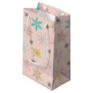 Petit Sac Cadeau Paillettes rose Turquoise Lime Vert Gris